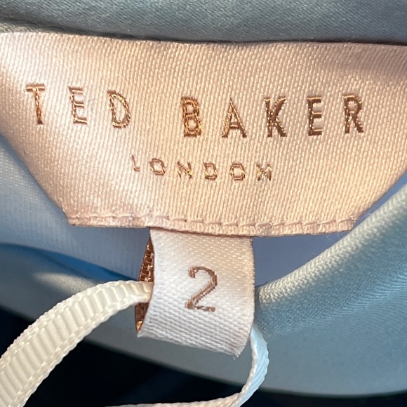 NWT Ted Baker Dress. Ted Baker Evvia Eden Floral Ruffle Skater Dress. - Picture 11 of 12